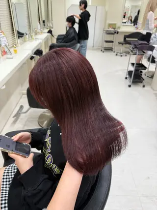 ミディアム 🎀🫧透明感 ピンクラベンダー💟のヘアスタイル