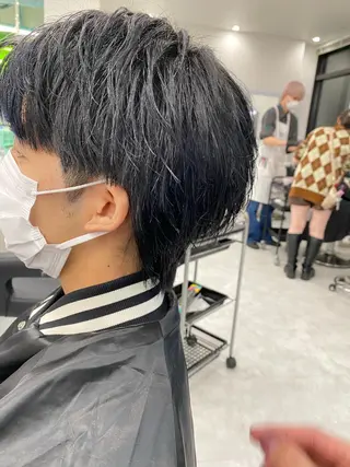 ショート カラー メンズ 韓国カット/ パーマ/KOTAのヘアスタイル