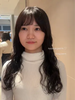 ロング パーマ 韓国風ヘア/パーマ ♡あゆのヘアスタイル