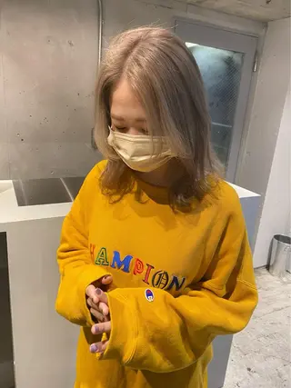 セミロング カラー 髪質改善period.所属・いしかわまい🎀 髪質改善特価サロンのヘアスタイル