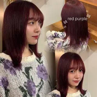 カラー 🌷花屋併設🌷 岡本明日実のヘアスタイル