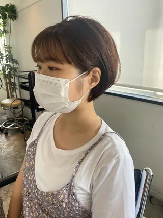 ショート カラー ヘアアレンジ stylist/蛯谷 珠里のヘアスタイル