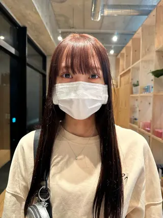 ロング カラー ボブ/レイヤー/ニュ アンスパーマ/小夏のヘアスタイル