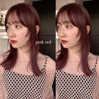 ミディアム カラー 松本優香/ボブ/ダ ブルカラー/髪質改善のヘアスタイル