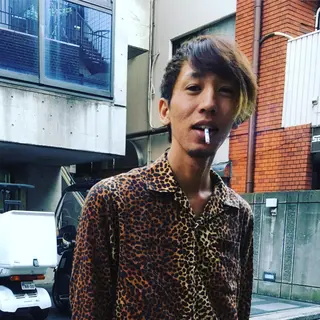 ショート カラー パーマ メンズ Drei.B.(ドライヴ)所属・ヨシダ アズサのヘアスタイル