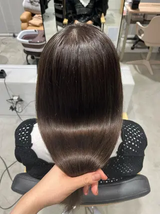 セミロング カラー ボブ/美髪矯正 /佐藤　奈巳のヘアスタイル