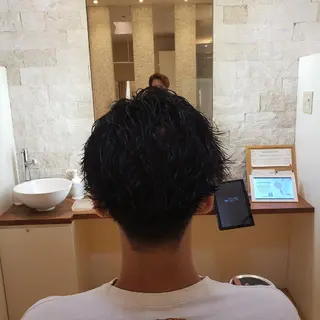 メンズ パーマ 【メンズ専門美容師】 栗原　球【きゅう】のヘアスタイル