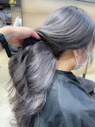ロング youres hair 髪質改善トリートメント&ヘッドスパ  新宿三丁目店【ユアーズヘア】所属・🦋透明感カラー 👑NODOKA🦋のヘアスタイル