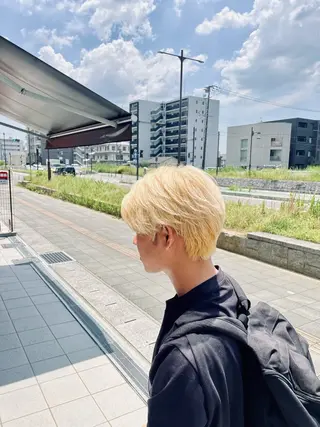 ショート メンズ 辻 雅也のヘアスタイル