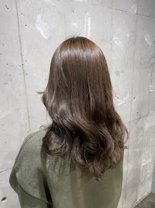 セミロング カラー パーマ ヘアアレンジ メンズ キッズ ネイル マツエク・マツパ 韓国/トレンド レイヤー【101】のヘアスタイル