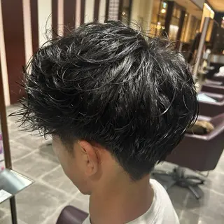 パーマ メンズ LaBless あべのキューズサロン所属・艶カラー/あいか💜 天王寺阿倍野のヘアスタイル