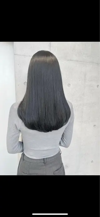 セミロング カラー パーマ ヘアアレンジ 透明感/オリーブ/ グレージュ/YUKAのヘアスタイル