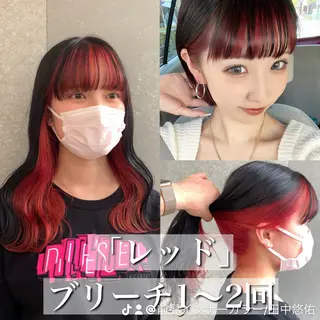 ミディアム カラー 韓国ヘア/艶カラー /田中悠佑のヘアスタイル