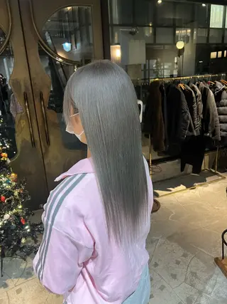 ロング カラー 赤みゼロ/透明感 カラー🌿KANTAのヘアスタイル