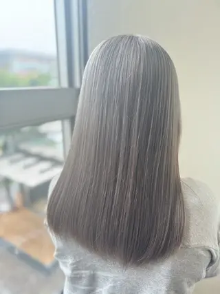 ロング 透明感color ハイトーン✨みくりのヘアスタイル