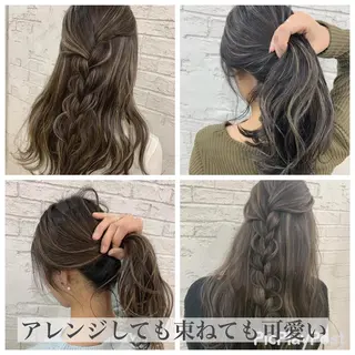 セミロング 🇺🇸ハイライト特 化美容師🇺🇸漆沢のヘアスタイル