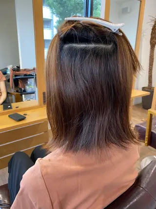 ショート カラー パーマ KIZU 髪質改善 オカルト怪談のヘアスタイル