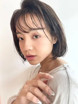 ミディアム カラー 三宅 涼馬のヘアスタイル