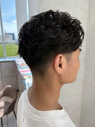 パーマ メンズ 神戸 蒼司のヘアスタイル