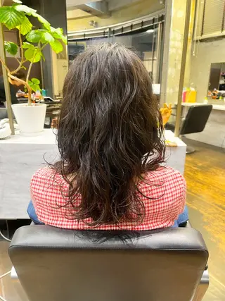 ミディアム パーマ フクシマ ココのヘアスタイル