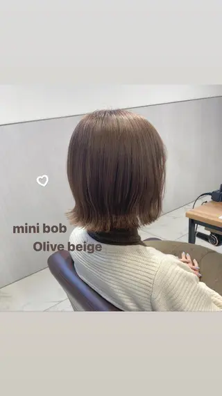 ショート カラー ナツミ/透明感カラー /酸性ストレートのヘアスタイル