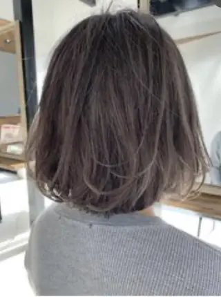 ショート カラー メンズパーマ&透明感 カラー特化谷村のヘアスタイル