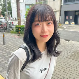 ミディアム カラー Neale. ユメのヘアスタイル