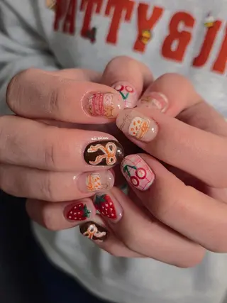 ネイル 3dパーツ/流行り 👧shushu❤️のネイルデザイン