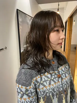 ミディアム パーマ inchelsea所属・宇野 鈴花のヘアスタイル