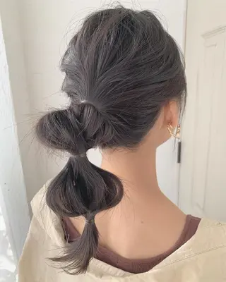 セミロング カラー fio マナミのヘアスタイル