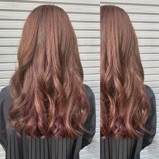 ロング カラー ヘアアレンジ 🦋韓国ヘア 坂本 菜摘🦋のヘアスタイル