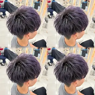 ミディアム カラー メンズ 髪質改善/艶カラー/ メンズパーマ/鈴木のヘアスタイル