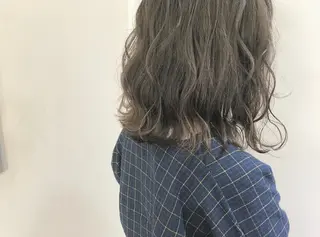 ミディアム カラー ヘアアレンジ 店長/ 加藤 流菜のヘアスタイル