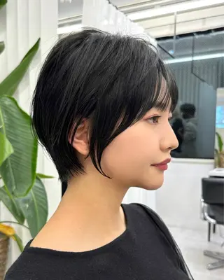 ショート ショートヘア くすみカラー、大場猛のヘアスタイル