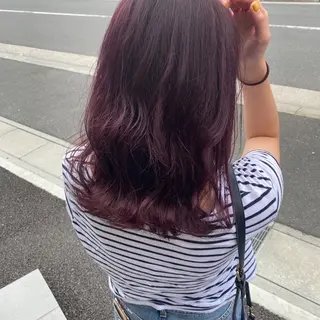 セミロング カラー 久保田 茜のヘアスタイル