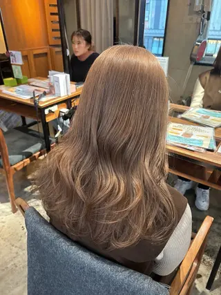 ロング カラー 梅田美容室 山崎海波のヘアスタイル