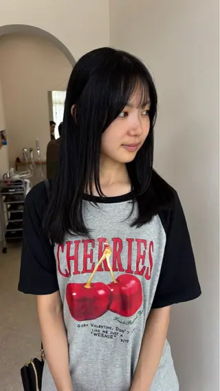 ロング ヘアアレンジ 能勢 莉里花のヘアスタイル