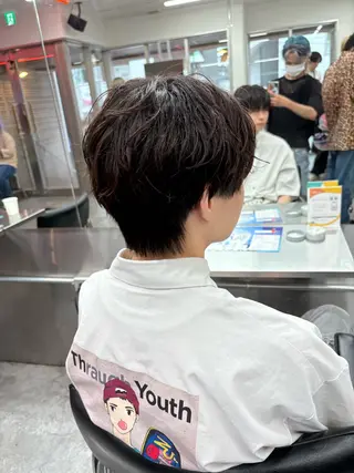 ミディアム カラー パーマ メンズ メンズパーマ特化 🔥韓国ヘア職人🔥のヘアスタイル