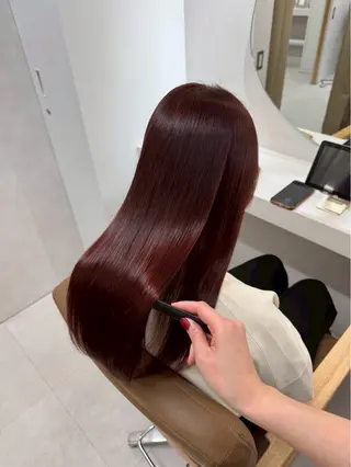 ロング カラー SLASHスラッシュ 古閑ななのヘアスタイル