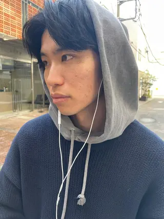 ショート メンズ 吉田一輝 外国人パーマのヘアスタイル