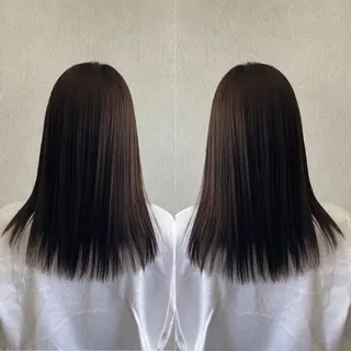 セミロング カラー tocca 💜石田愛結💜のヘアスタイル