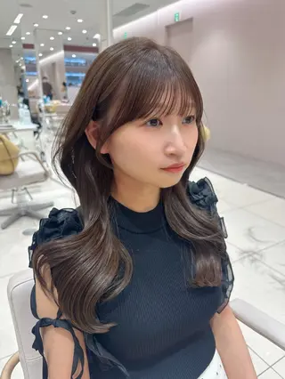 セミロング カラー 韓国ヘア/レイヤー/ 顔まわり/りょーとのヘアスタイル