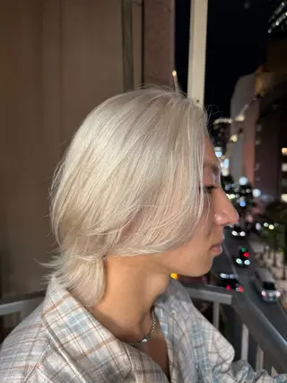 カラー メンズ ZYNX所属・MAHIRO/複雑 履歴/ハイトーンのヘアスタイル