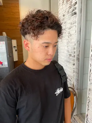 ショート パーマ メンズ メンズカット/パーマ 特化motooのヘアスタイル