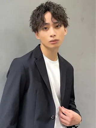 ミディアム 艶カラー/フェイス レイヤー/たむのヘアスタイル