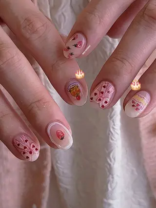 ネイル 3dパーツ/流行り 👧shushu❤️のネイルデザイン