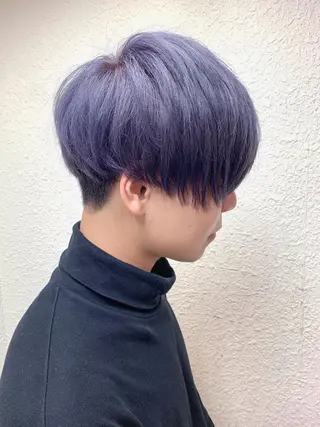 ミディアム カラー メンズ LAGRECE大阪梅田店所属・美髪矯正・髪質改善 【中村吉孝】のヘアスタイル
