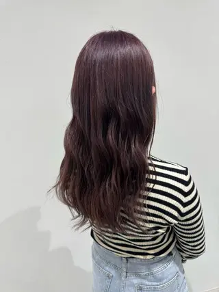セミロング カラー 𝐘𝐮𝐤𝐢 ベージュ系カラーのヘアスタイル