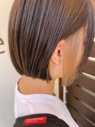 ミディアム カラー 絹村 健人のヘアスタイル