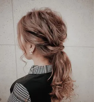 ロング ヘアアレンジ Mululu所属・京都最安価エクステ muuka🦋のヘアスタイル